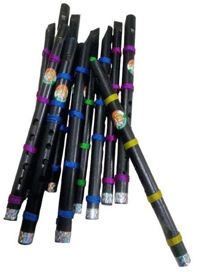ZOKCY® (Pack of 4 Pcs ) Wooden Black Bansuri Toy for Kids/Wooden Black Bansuri Flute Toy for Kids/Birthday Return Gift/Musical bansuri /Age 4,5,6,7,8,9 Years - Image 1